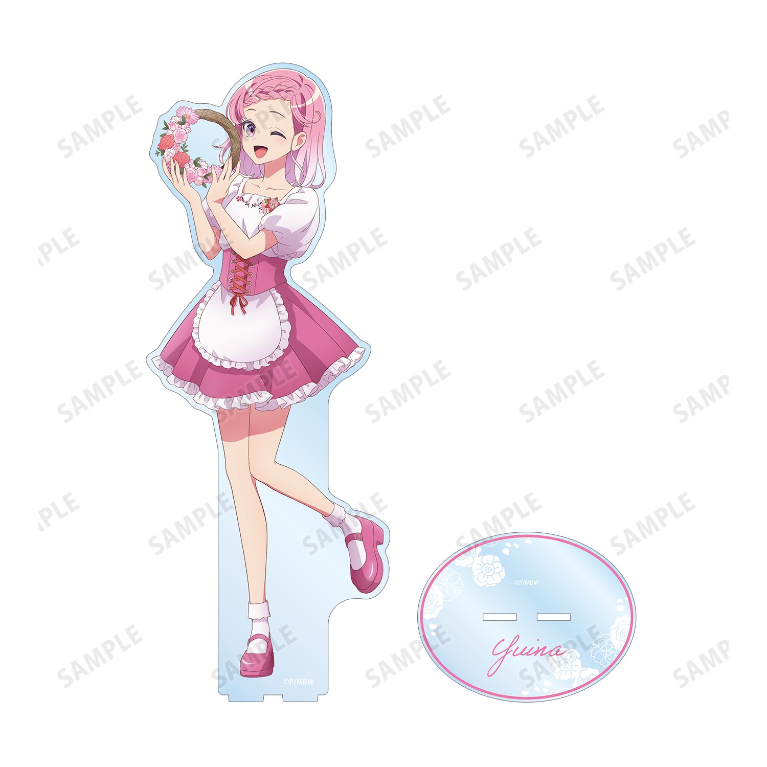 前橋ウィッチーズ 描き下ろし 赤城ユイナ 花祭りver. 特大アクリルスタンド Image 3 | AniSmile