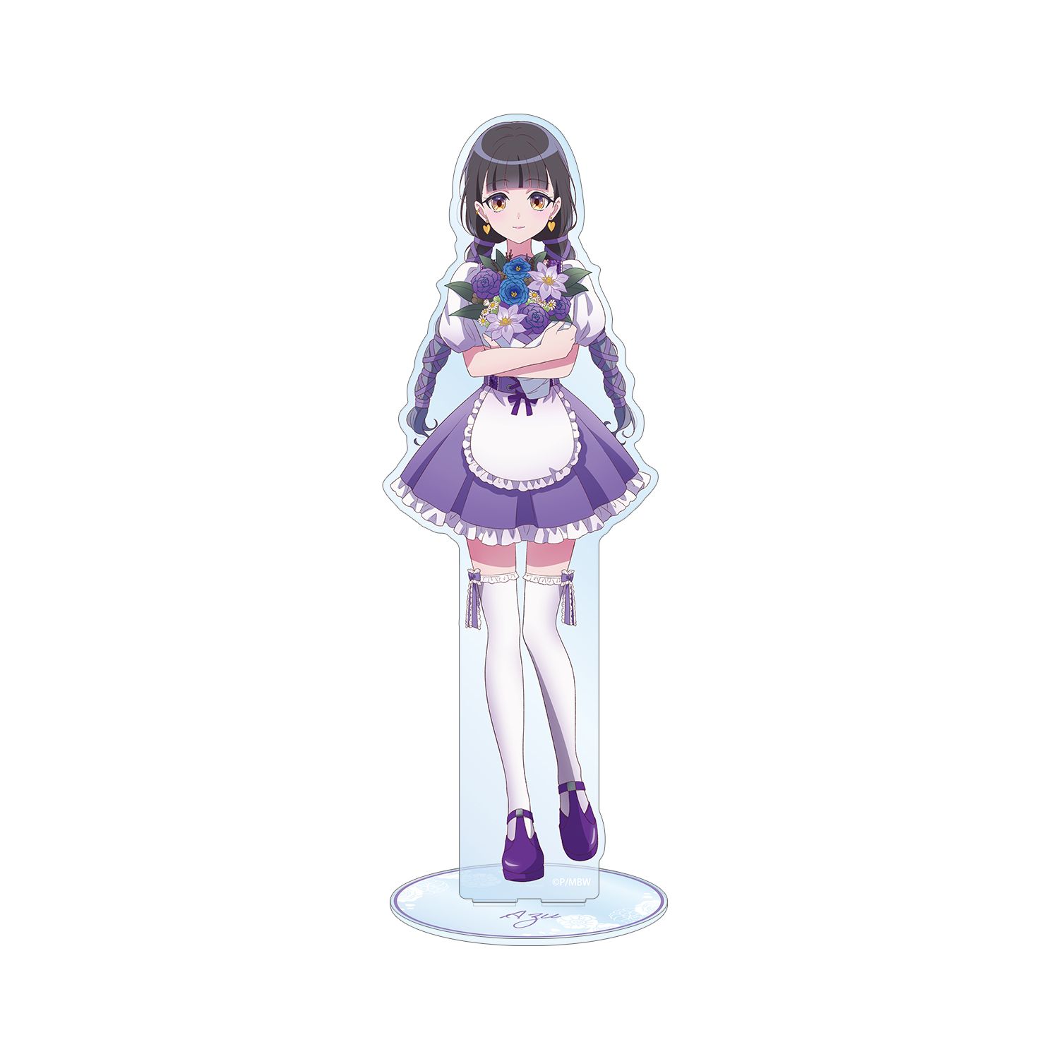 前橋ウィッチーズ 描き下ろし 新里アズ 花祭りver. 特大アクリルスタンド - official product image | AniSmile