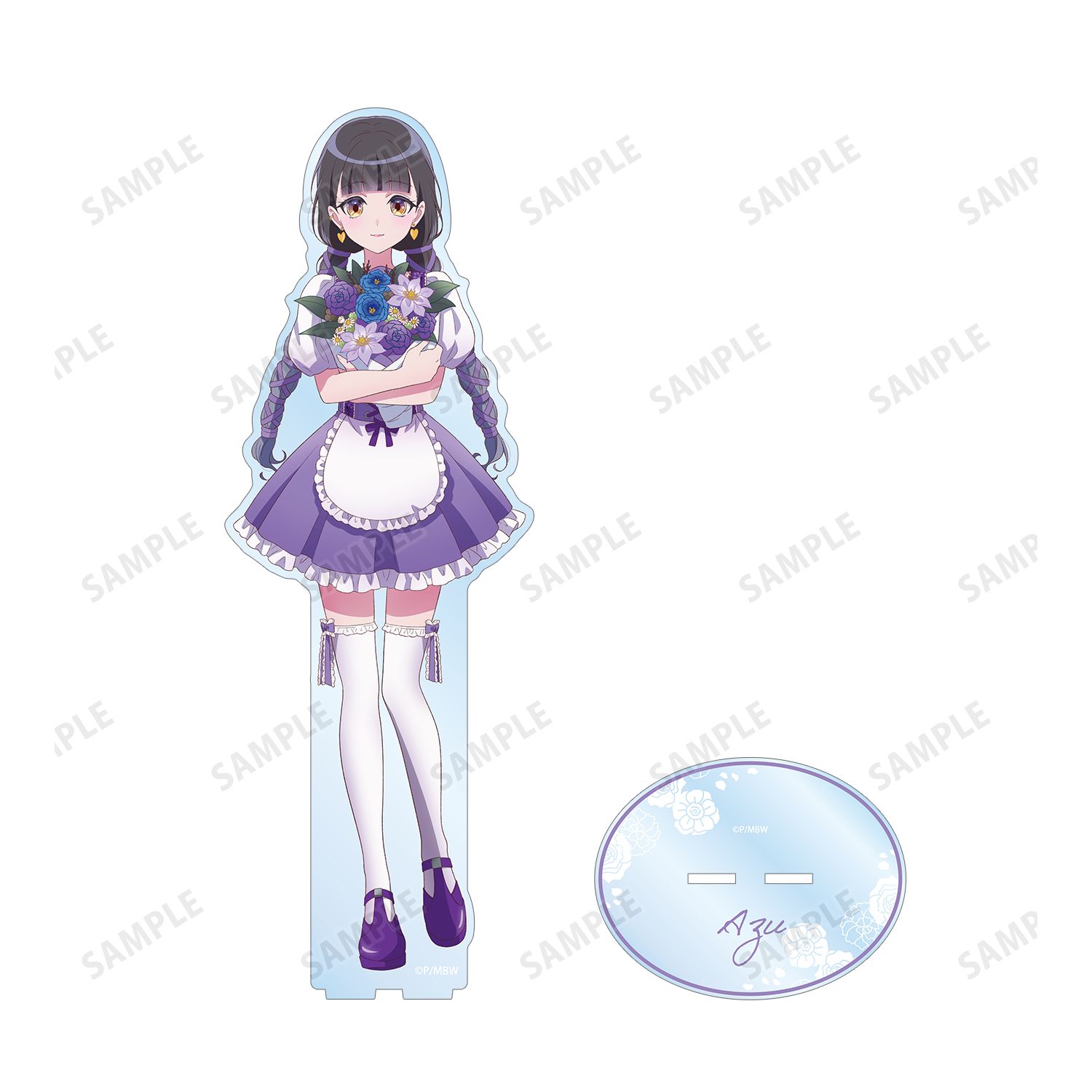前橋ウィッチーズ 描き下ろし 新里アズ 花祭りver. 特大アクリルスタンド Image 3 | AniSmile