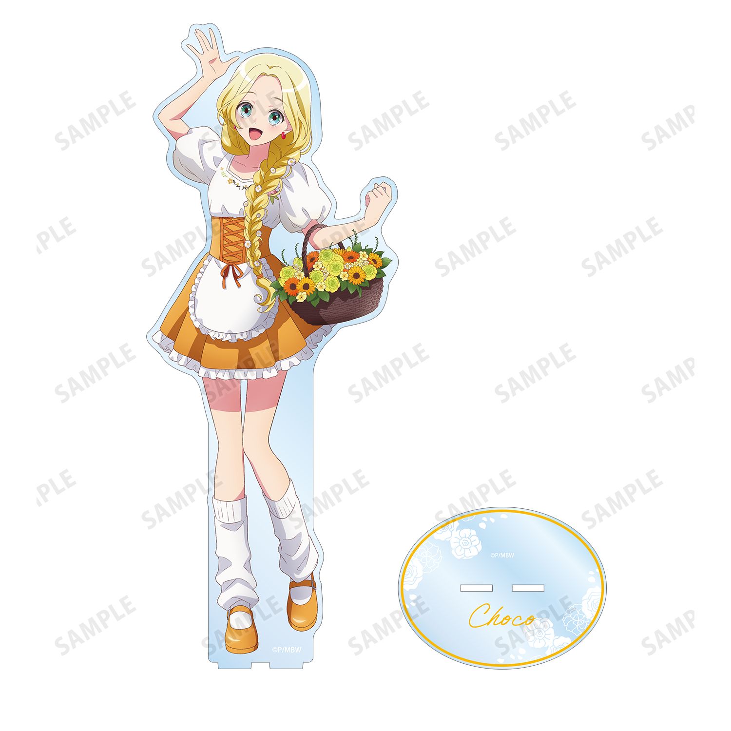 前橋ウィッチーズ 描き下ろし 三俣チョコ 花祭りver. 特大アクリルスタンド 画像 3 | AniSmile