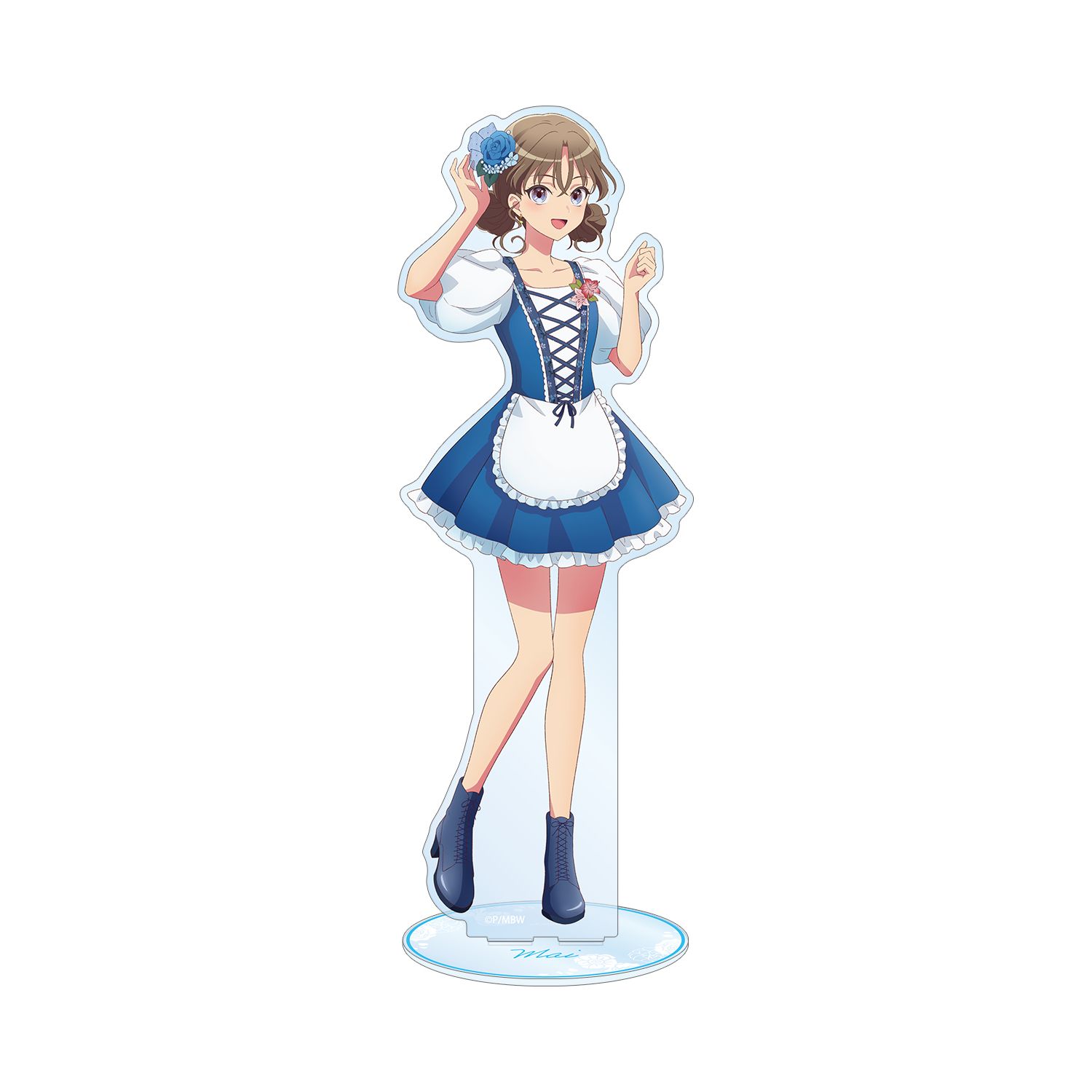 前橋ウィッチーズ 描き下ろし 上泉マイ 花祭りver. 特大アクリルスタンド - official product image | AniSmile