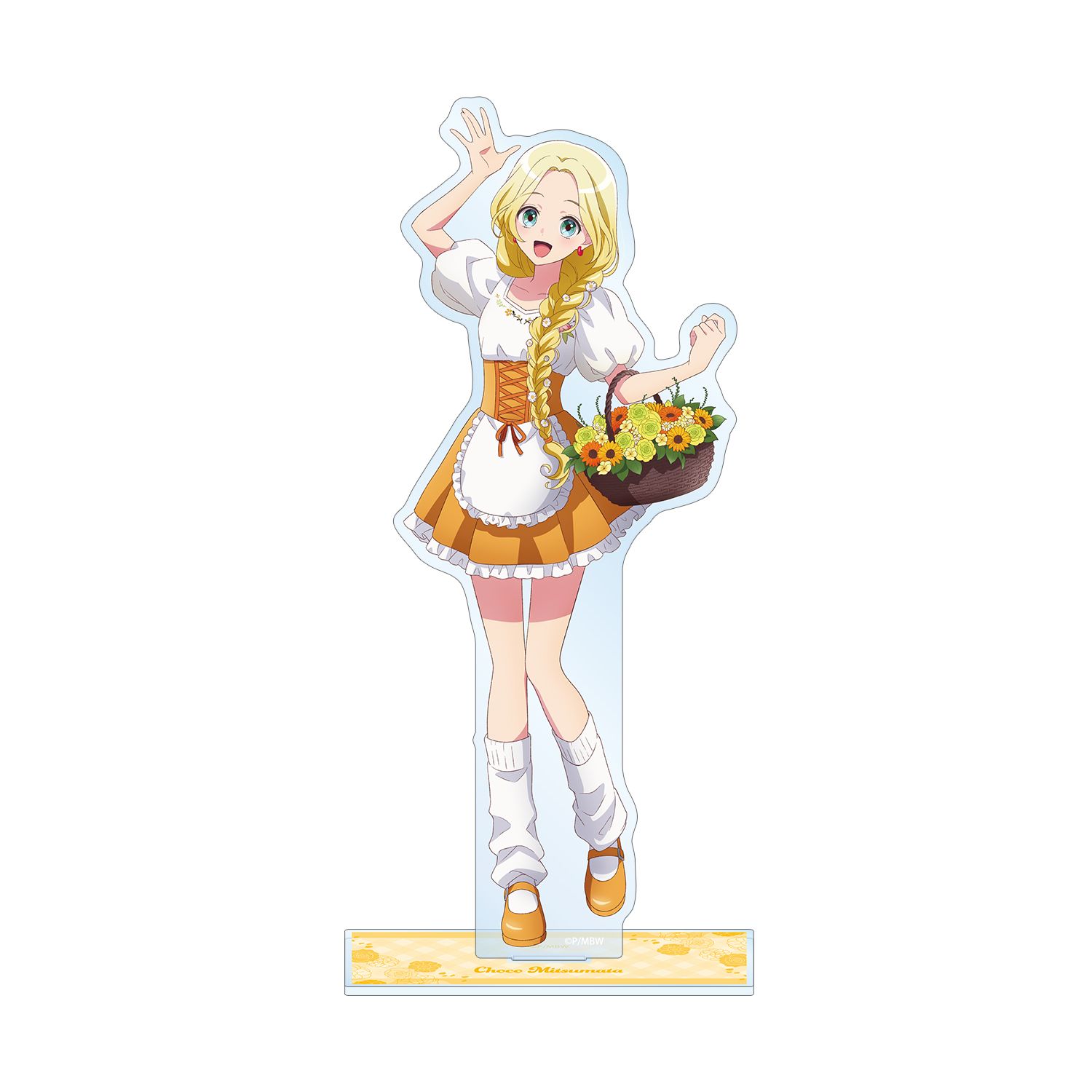 前橋ウィッチーズ 描き下ろし 三俣チョコ 花祭りver. BIGアクリルスタンド - official product image | AniSmile