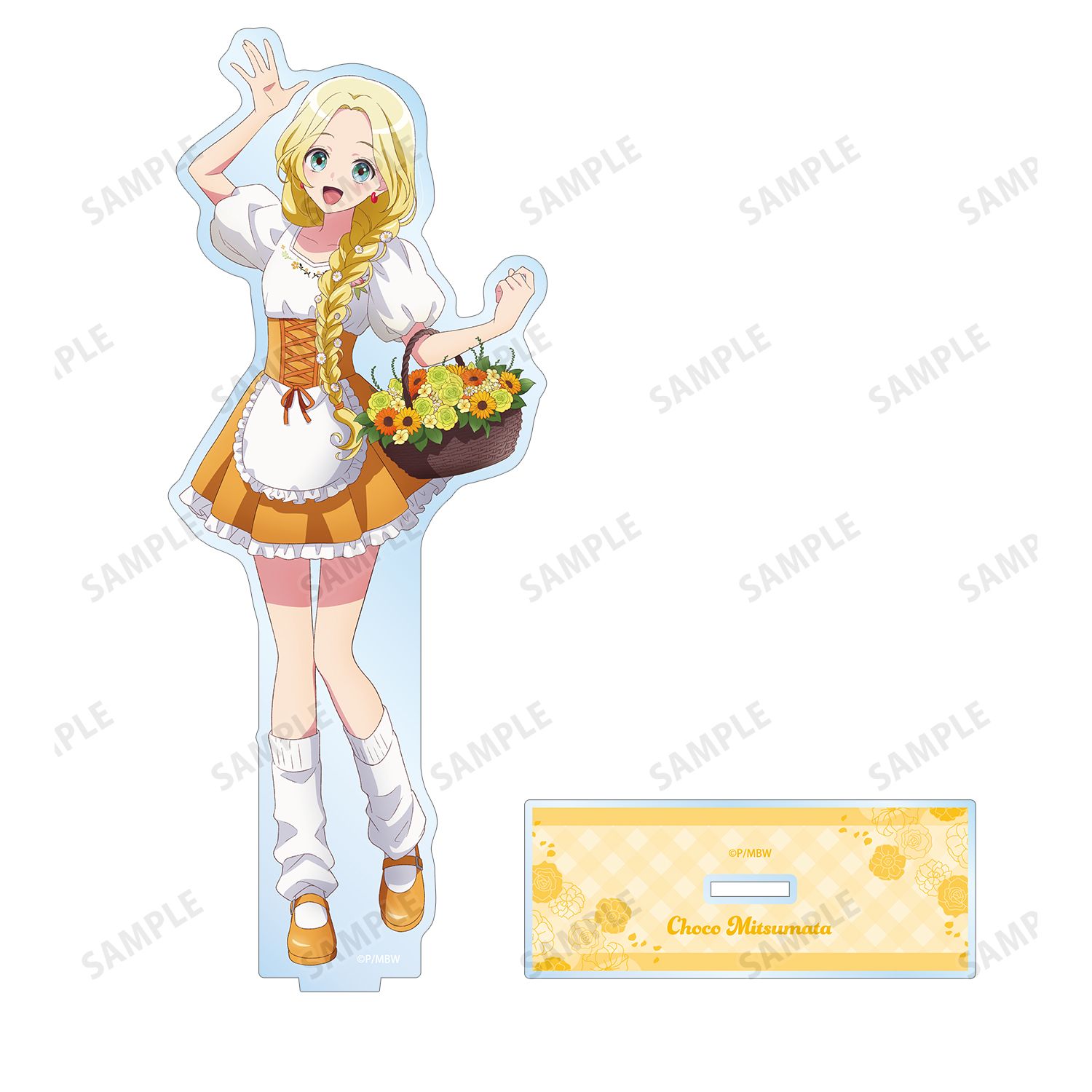 前橋ウィッチーズ 描き下ろし 三俣チョコ 花祭りver. BIGアクリルスタンド Image 3 | AniSmile