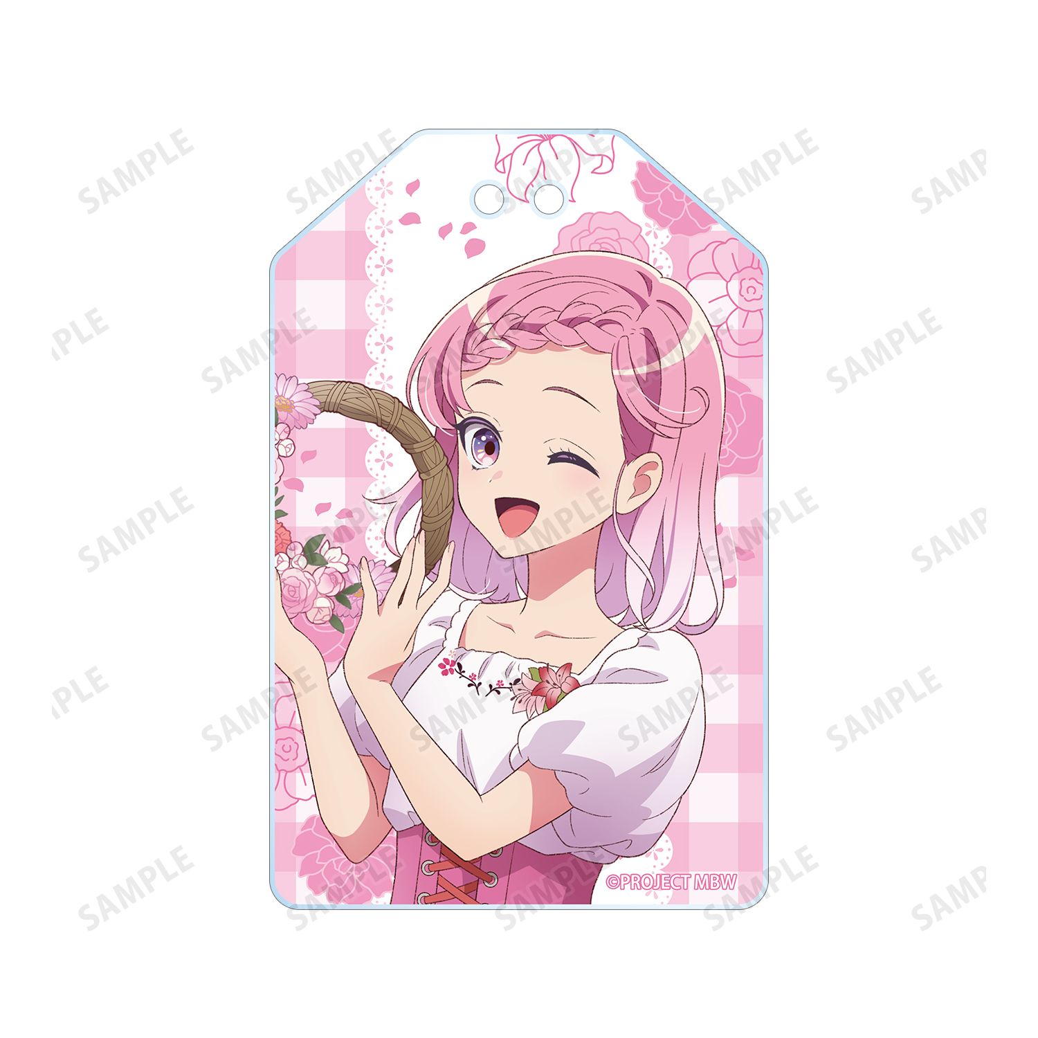 前橋ウィッチーズ 描き下ろし 赤城ユイナ 花祭りver. アクリルお守り Image 3 | AniSmile
