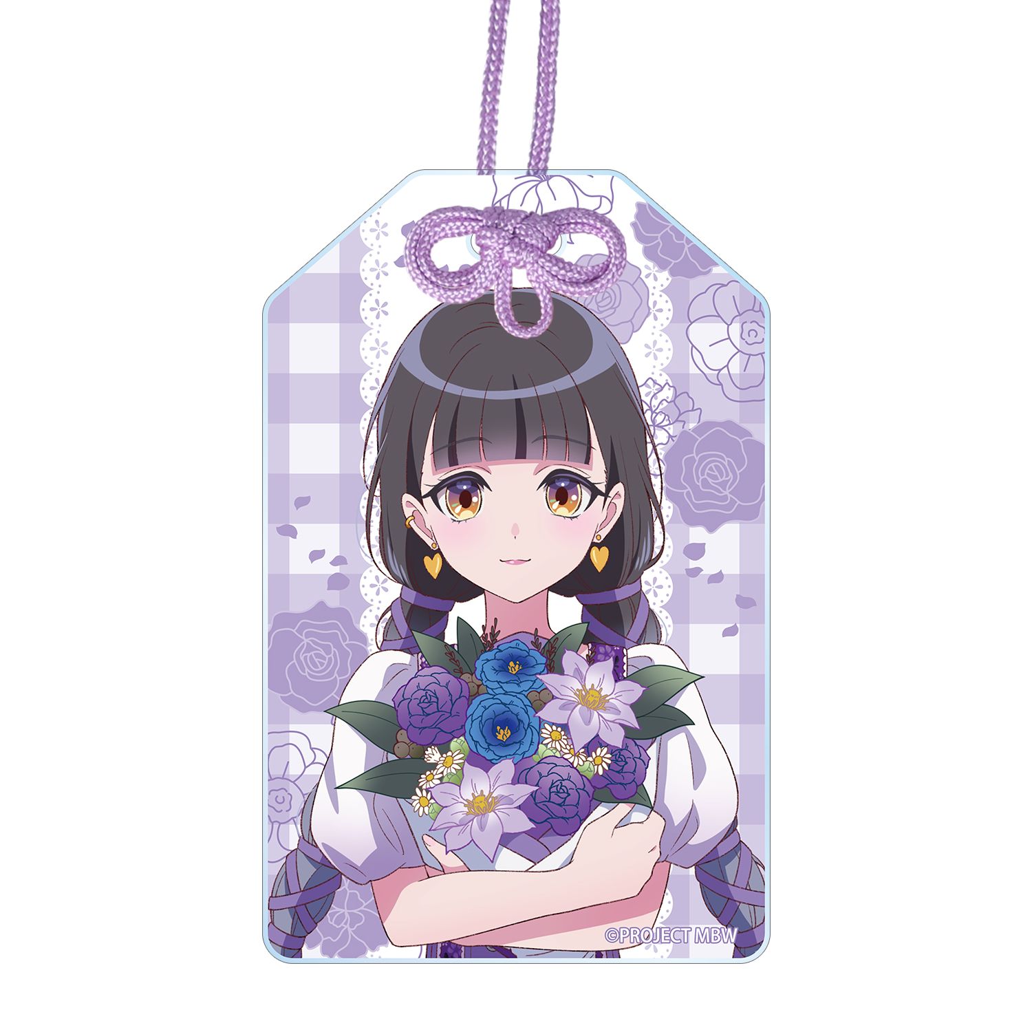 前橋ウィッチーズ 描き下ろし 新里アズ 花祭りver. アクリルお守り - official product image | AniSmile