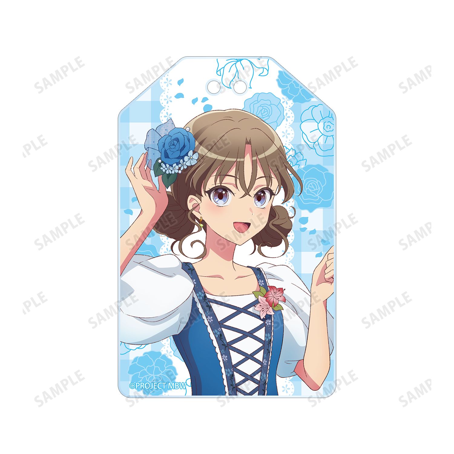 前橋ウィッチーズ 描き下ろし 上泉マイ 花祭りver. アクリルお守り 画像 3 | AniSmile
