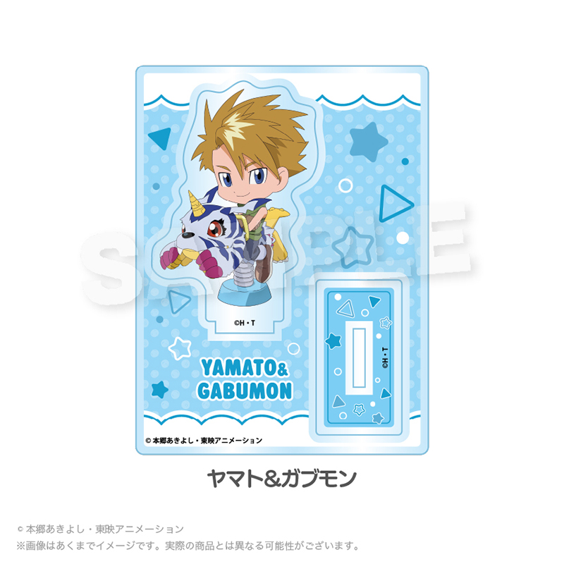 デジモンアドベンチャー ミニキャラスタンド 遊具ver. ヤマト&ガブモン - AniSmile