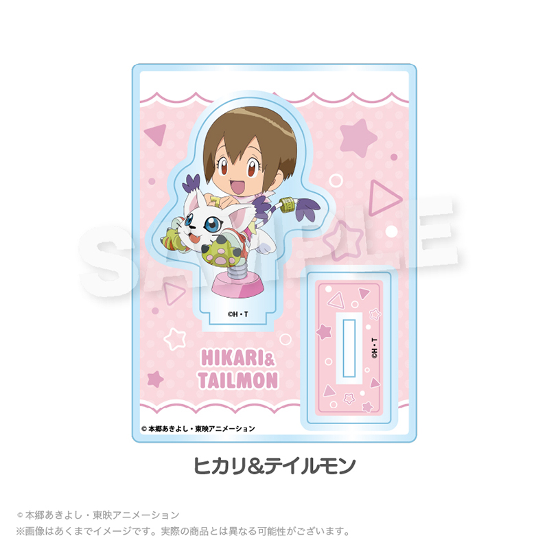 デジモンアドベンチャー ミニキャラスタンド 遊具ver. ヒカリ&テイルモン - AniSmile