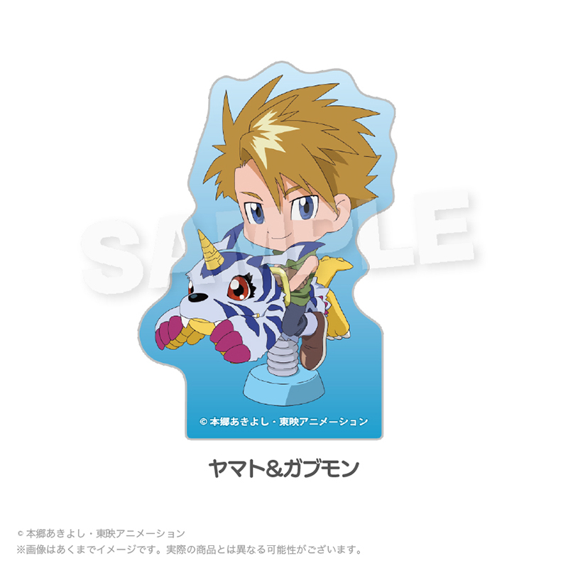 デジモンアドベンチャー ダイカットステッカー 遊具ver. ヤマト&ガブモン - AniSmile