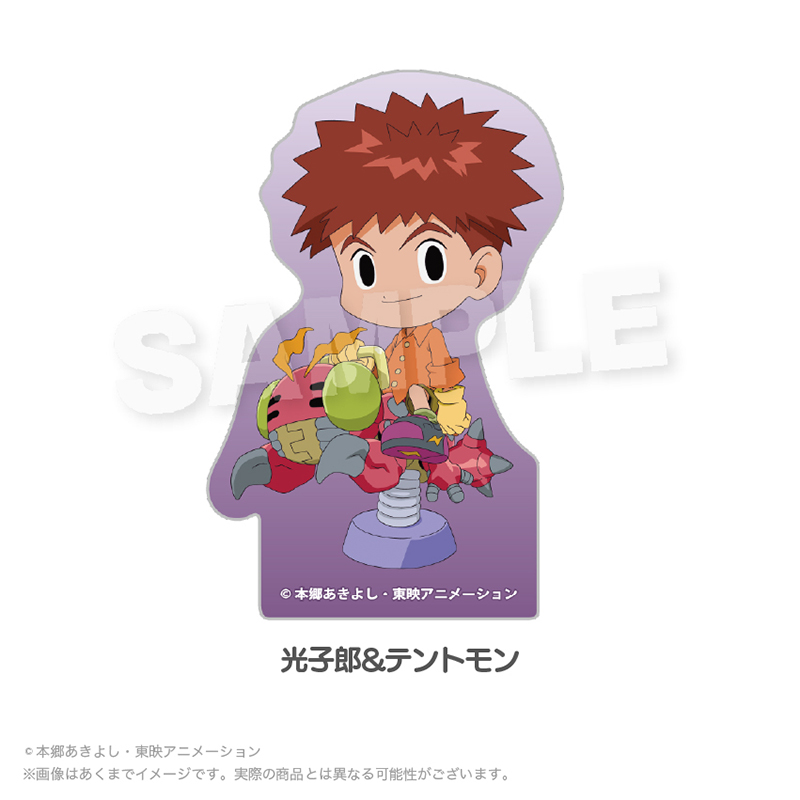 デジモンアドベンチャー ダイカットステッカー 遊具ver. 光子郎&テントモン - AniSmile