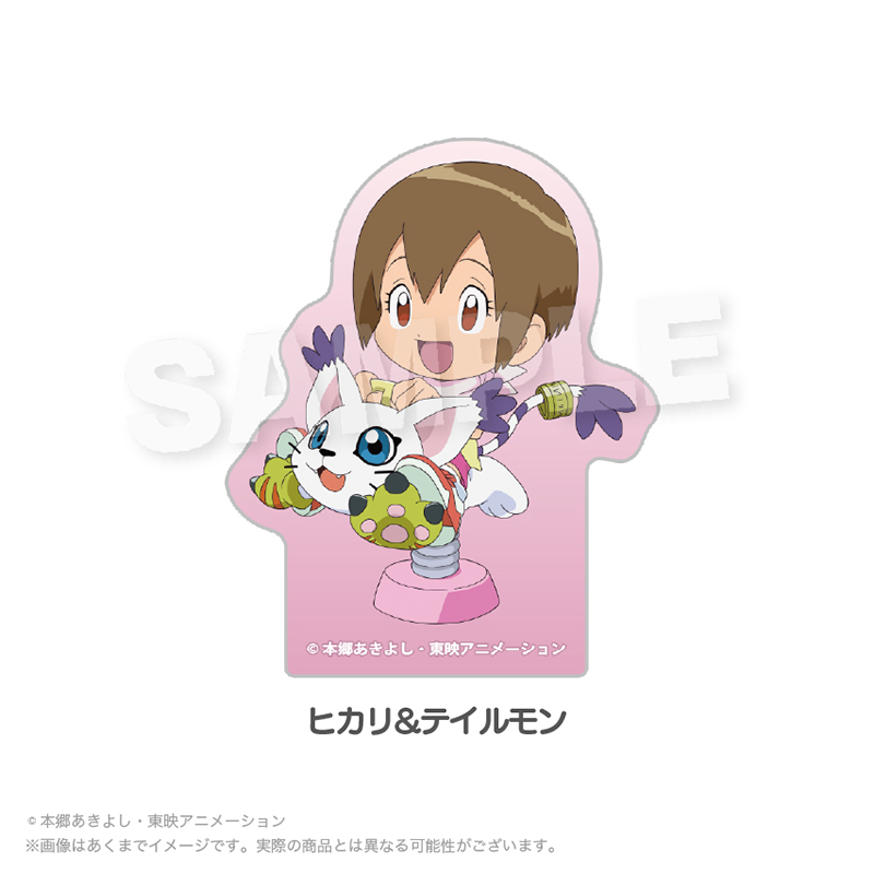 デジモンアドベンチャー ダイカットステッカー 遊具ver. ヒカリ&テイルモン - AniSmile