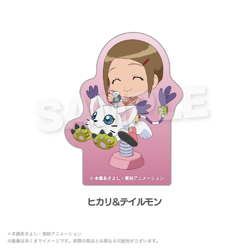 デジモンアドベンチャー02 ダイカットステッカー 遊具ver. ヒカリ&テイルモン - AniSmile
