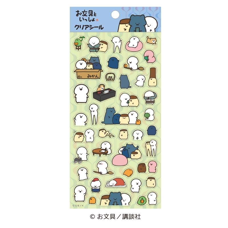お文具といっしょ クリアシール④ - 官方商品图片 | AniSmile