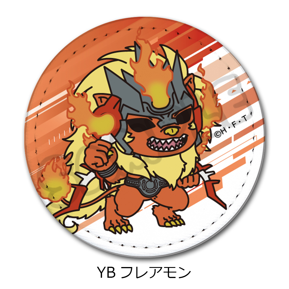 TVアニメ『DIGIMON BEATBREAK』第3弾 レザーバッジ YB(フレアモン) - AniSmile