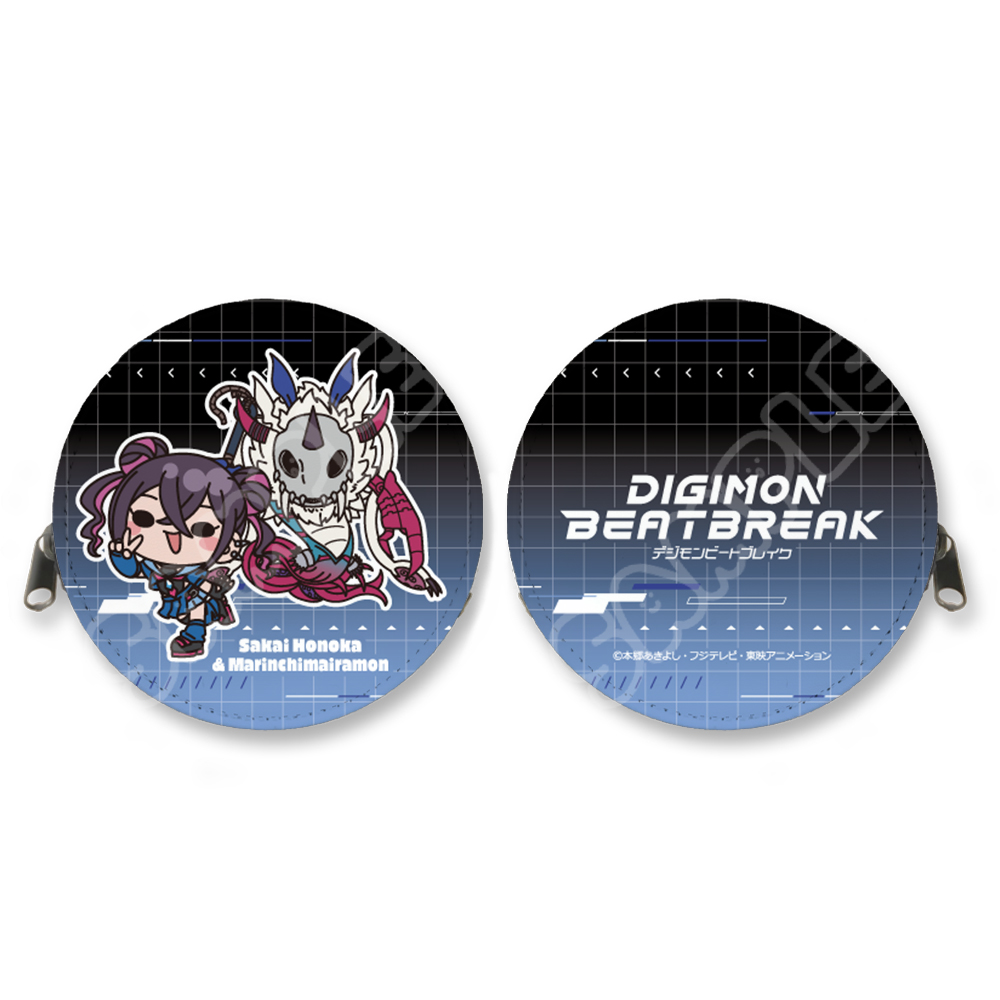 TVアニメ『DIGIMON BEATBREAK』第3弾 丸形コインケース YB(沙海ホノカ&マリンキメラモン) 画像 2 | AniSmile