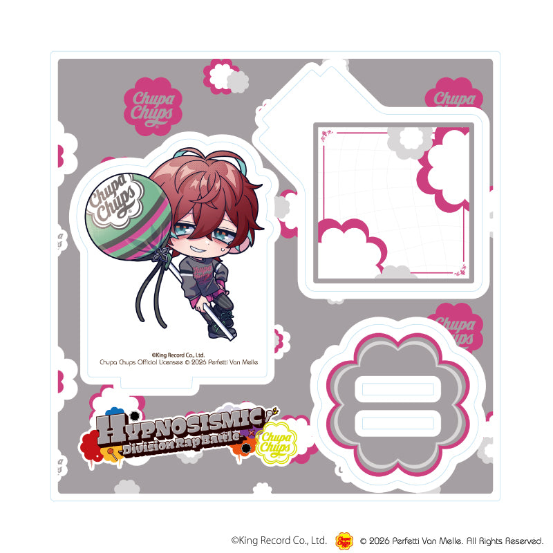 アクリルスタンドプレート「ヒプノシスマイク-Division Rap Battle-×チュッパチャプス」12/観音坂 独歩(ミニキャライラスト) - AniSmile