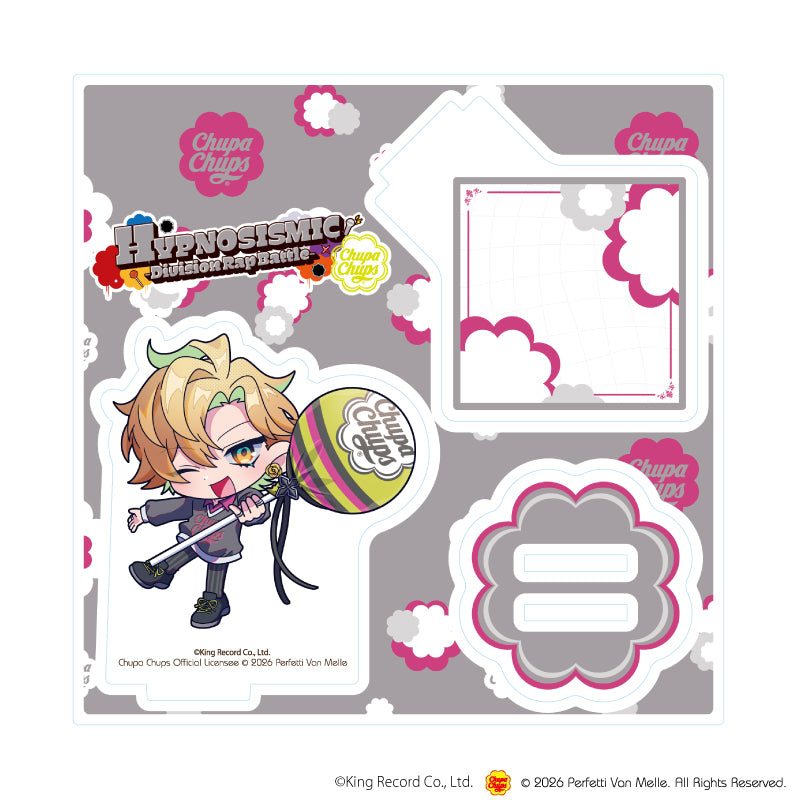アクリルスタンドプレート「ヒプノシスマイク-Division Rap Battle-×チュッパチャプス」11/伊弉冉 一二三(ミニキャライラスト) - AniSmile