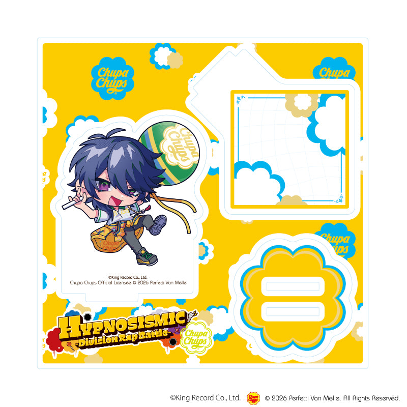 アクリルスタンドプレート「ヒプノシスマイク-Division Rap Battle-×チュッパチャプス」09/有栖川 帝統(ミニキャライラスト) - AniSmile