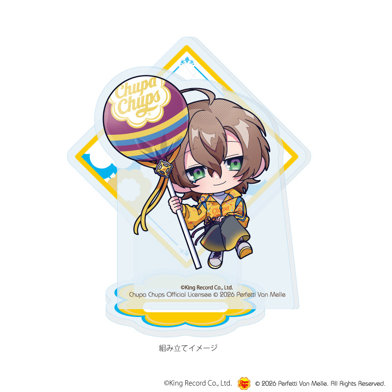 アクリルスタンドプレート「ヒプノシスマイク-Division Rap Battle-×チュッパチャプス」08/夢野 幻太郎(ミニキャライラスト) Image 2 | AniSmile