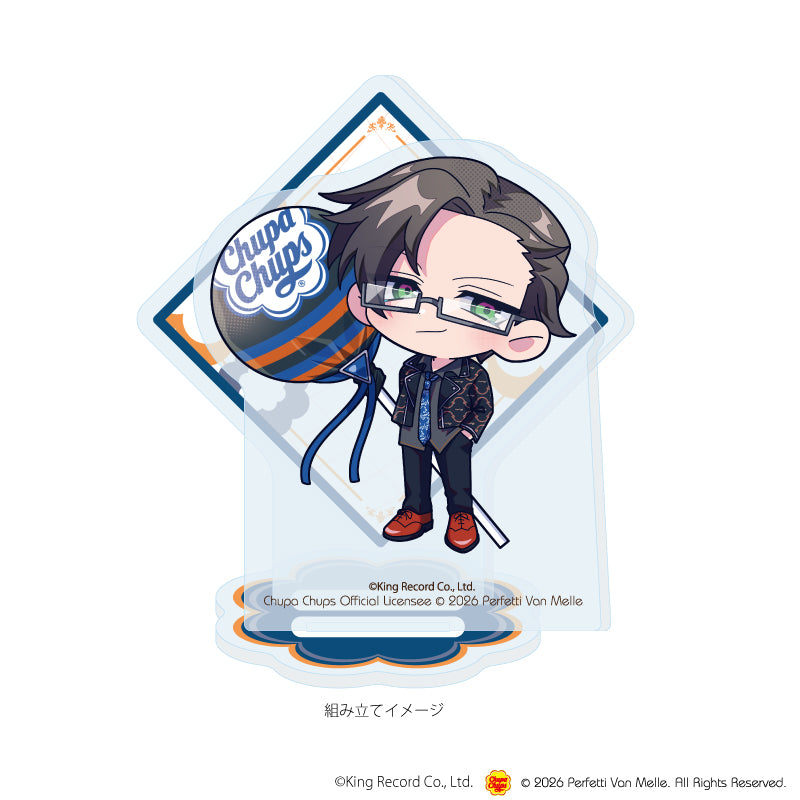 アクリルスタンドプレート「ヒプノシスマイク-Division Rap Battle-×チュッパチャプス」05/入間 銃兎(ミニキャライラスト) 画像 2 | AniSmile