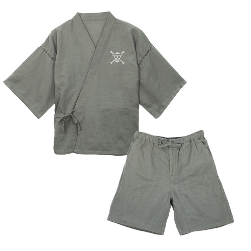 ワンピース 麦わらの一味 甚平/利休鼠-大(XL~XXL) 图片 2 | AniSmile