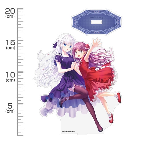 Summer Pockets REFLECTION BLUE 鳴瀬しろは&加藤うみ アクリルスタンド(大) パーティードレスVer. Image 2 | AniSmile