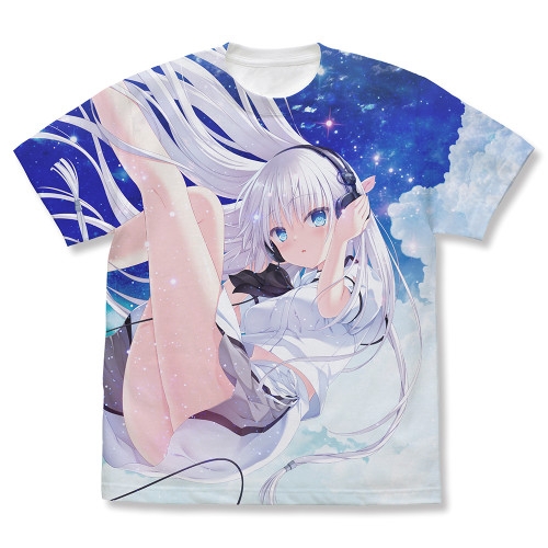 Summer Pockets REFLECTION BLUE 鳴瀬しろは フルグラフィックTシャツ ミュージックタイムVer./WHITE- - AniSmile