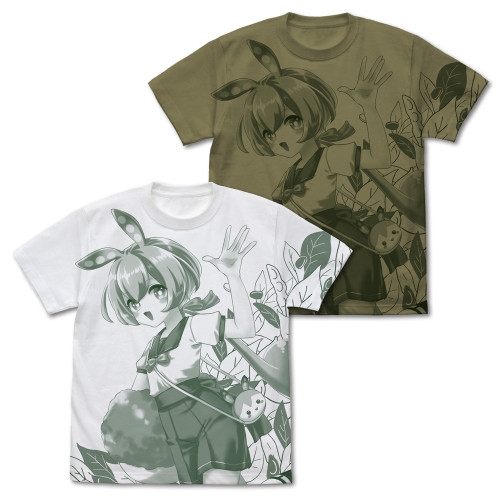 ずんだもん オールプリントTシャツ/WHITE-L - AniSmile