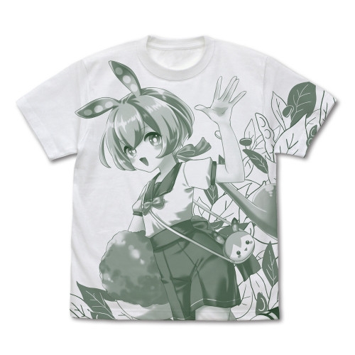 ずんだもん オールプリントTシャツ/WHITE-XL Image 2 | AniSmile