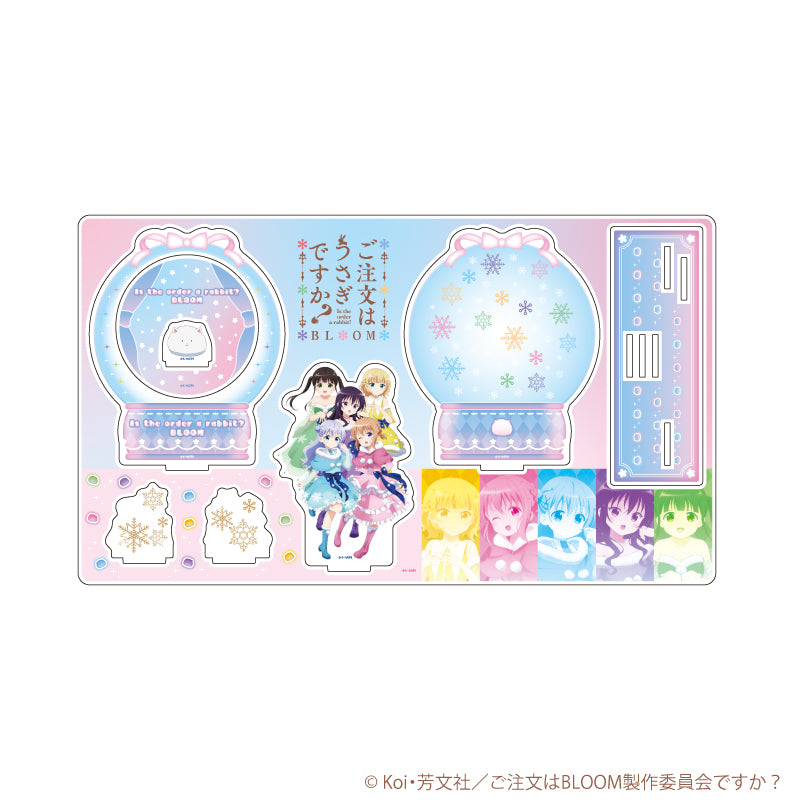 プレミアム アクリルジオラマプレート「ご注文はうさぎですか?BLOOM」01/雪の妖精ver.(描き下ろしイラスト) - AniSmile