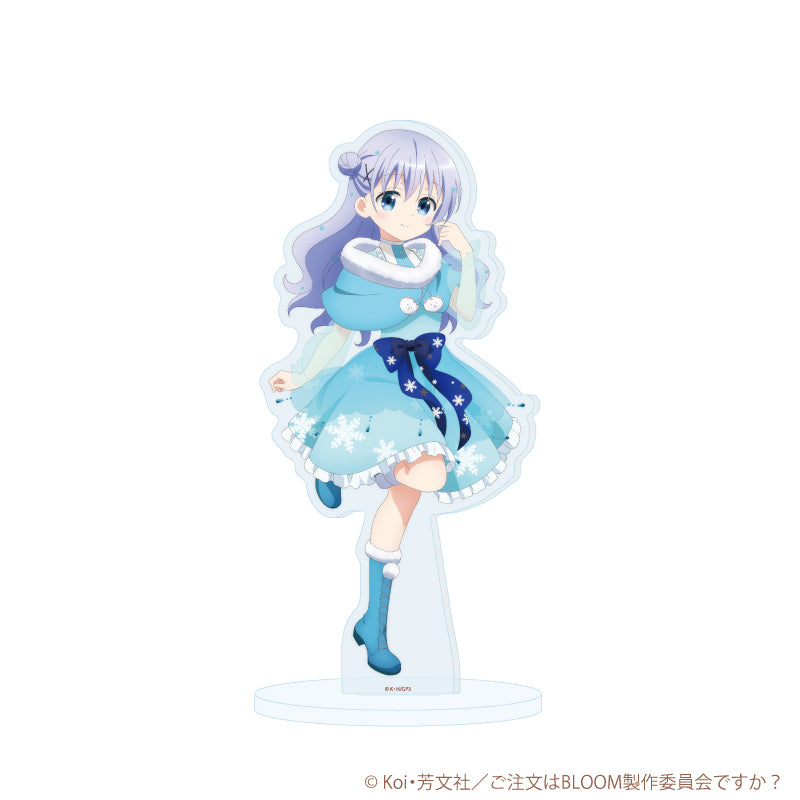 アクリルスタンド「ご注文はうさぎですか?BLOOM」16/チノ 雪の妖精ver.(描き下ろしイラスト) - AniSmile