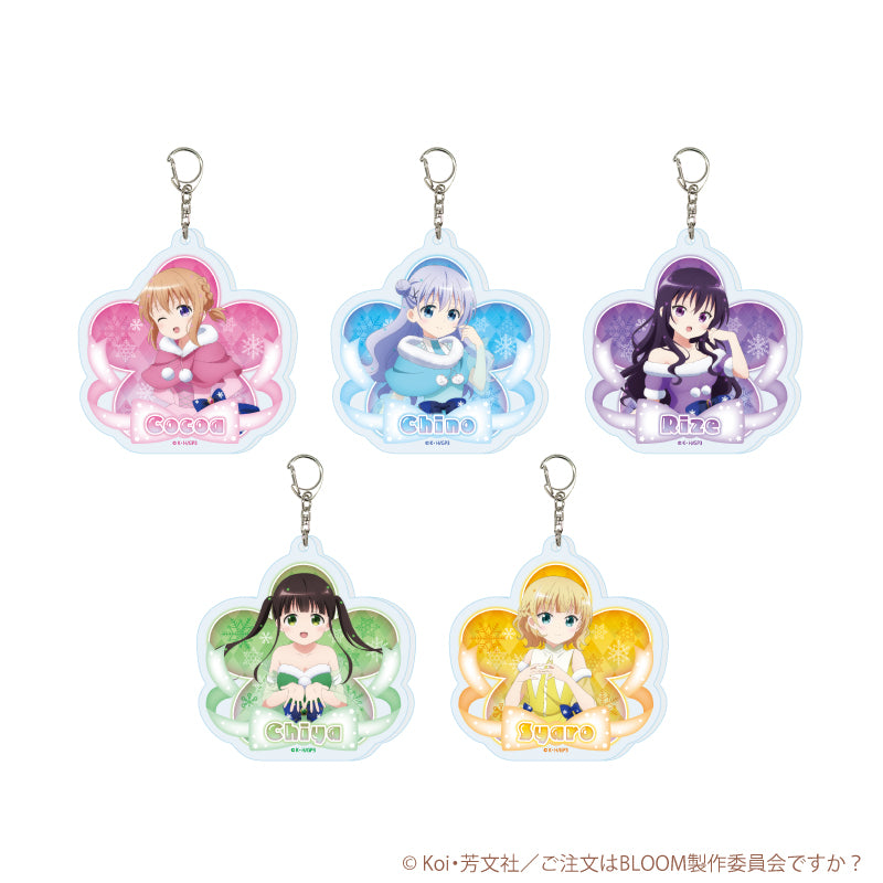 アクリルキーホルダー「ご注文はうさぎですか?BLOOM」03/雪の妖精ver. ブラインド(全5種)(描き下ろしイラスト) - AniSmile
