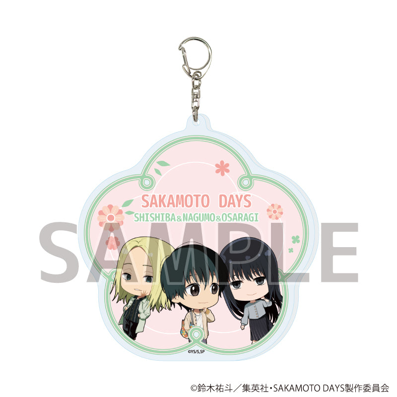 デカアクリルキーホルダー「SAKAMOTO DAYS」03/神々廻&南雲&大佛 春私服ver.(ミニキャライラスト) - AniSmile