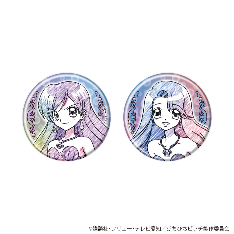 缶バッジ2個セット「マーメイドメロディーぴちぴちピッチ」03/かれん&ノエル(グラフアートスケッチイラスト) - 公式商品画像 | AniSmile