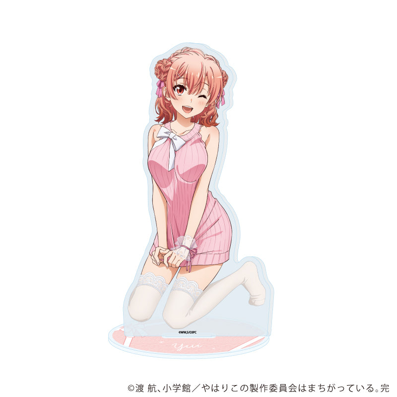 アクリルスタンド「やはり俺の青春ラブコメはまちがっている。完」02/ニットver. 由比ヶ浜結衣(描き下ろしイラスト) - 公式商品画像 | AniSmile