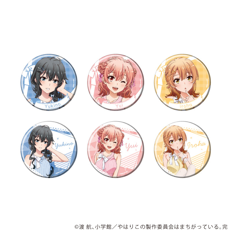 缶バッジ「やはり俺の青春ラブコメはまちがっている。完」04/ニットver. ブラインド(全6種)(描き下ろしイラスト) - AniSmile