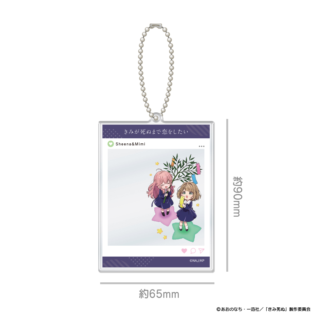 『きみが死ぬまで恋をしたい』SNS風アクリルカードキーホルダー シーナ&ミミ 画像 2 | AniSmile