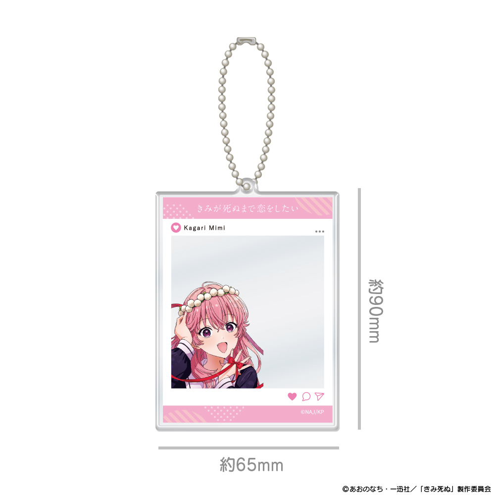 『きみが死ぬまで恋をしたい』SNS風アクリルカードキーホルダー カガリ・ミミ - AniSmile
