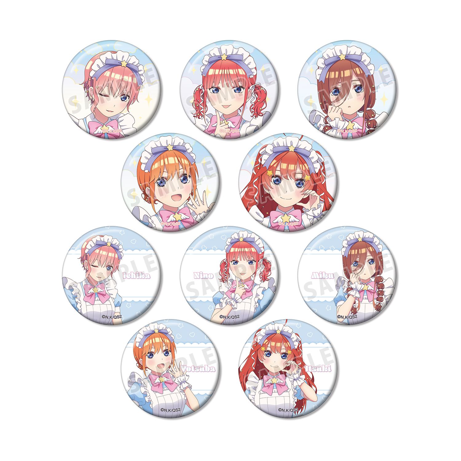 五等分の花嫁* 描き下ろし メルヘンメイドver. トレーディング缶バッジ(単位/単品) 画像 3 | AniSmile