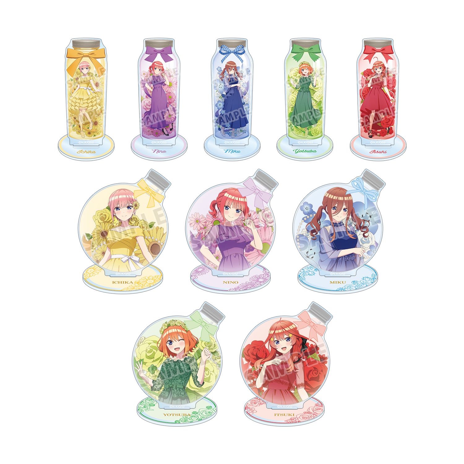 五等分の花嫁* 描き下ろし ハーバリウムver. トレーディングアクリルスタンド(単位/単品) - AniSmile
