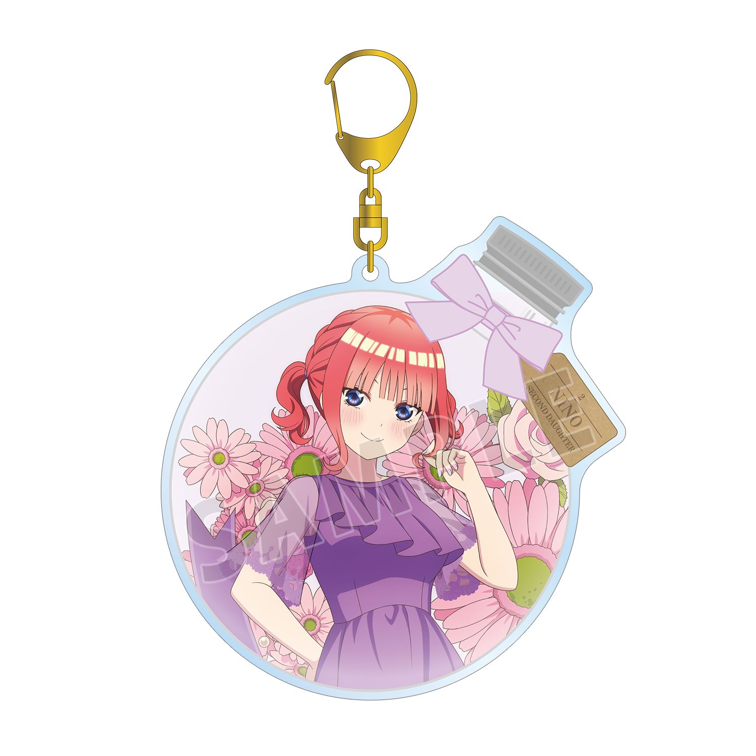 五等分の花嫁* 描き下ろし 中野二乃 ハーバリウムver. BIGアクリルキーホルダー - AniSmile