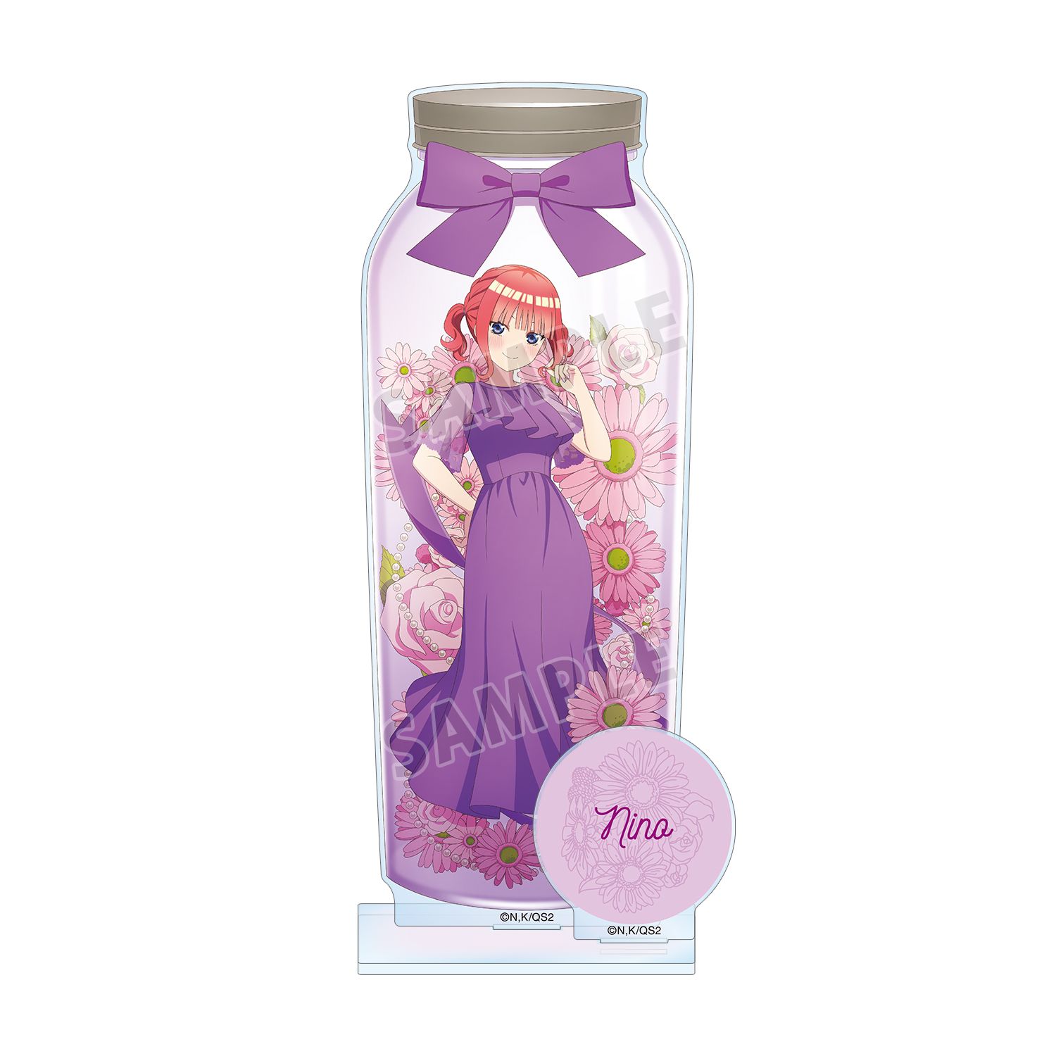 五等分の花嫁* 描き下ろし 中野二乃 ハーバリウムver. パーツ付きBIGアクリルスタンド - AniSmile