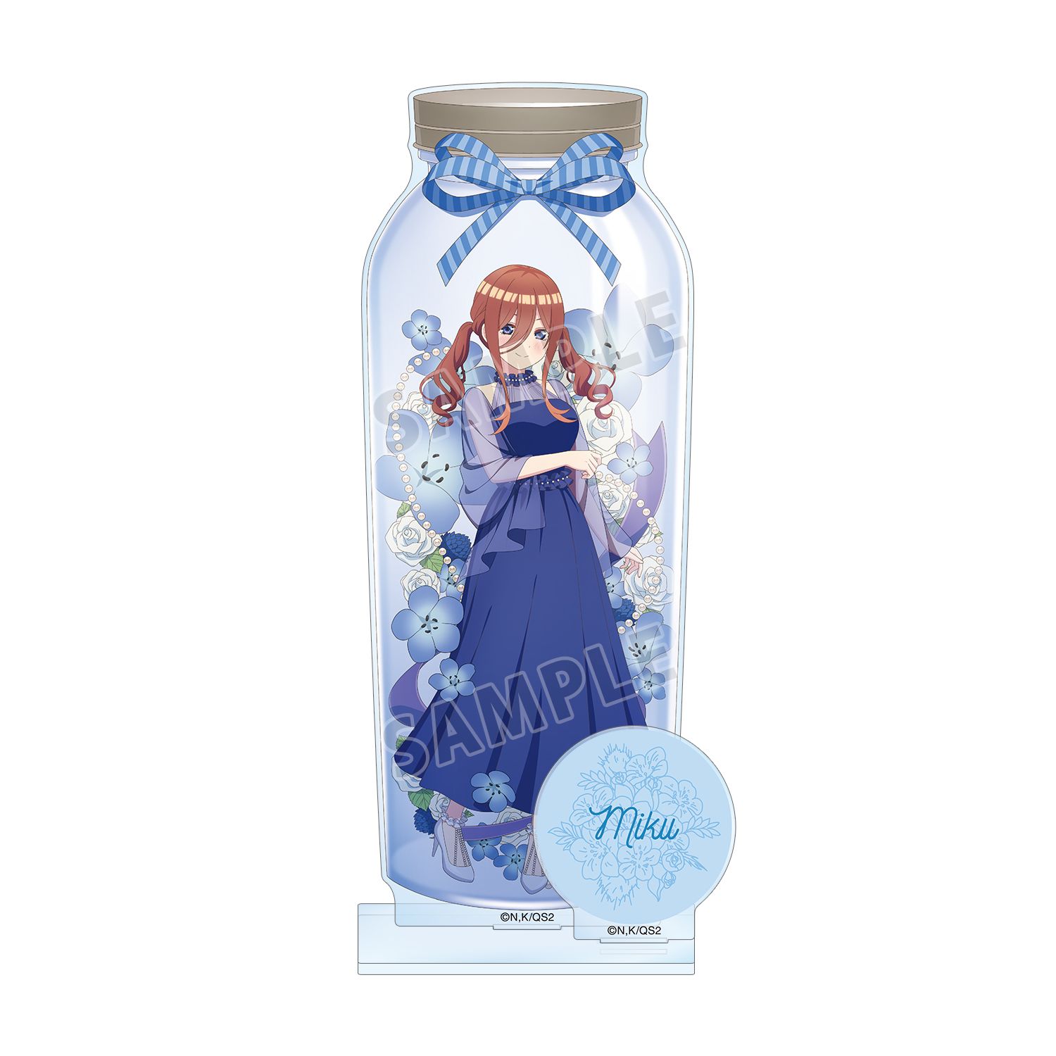 五等分の花嫁* 描き下ろし 中野三玖 ハーバリウムver. パーツ付きBIGアクリルスタンド - AniSmile