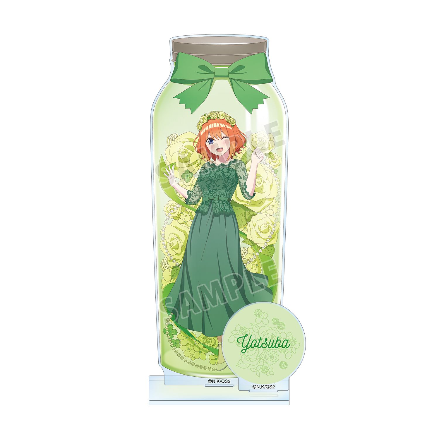 五等分の花嫁* 描き下ろし 中野四葉 ハーバリウムver. パーツ付きBIGアクリルスタンド - AniSmile