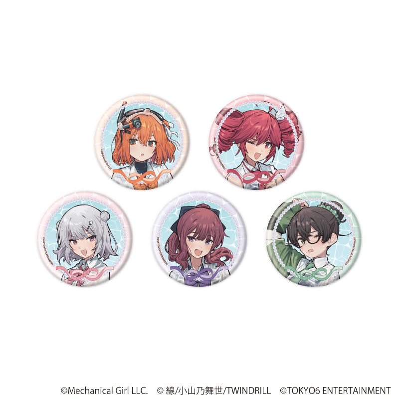 缶バッジ「足立レイ×重音テト×TOKYO6キャラクターズ」01/ブラインド(全5種)(描き下ろしイラスト) - official product image | AniSmile