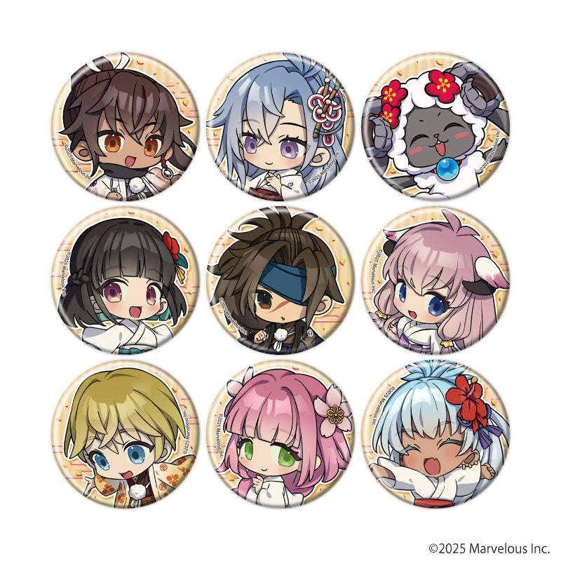 缶バッジ「龍の国 ルーンファクトリー」07/お正月ver. ブラインド(全9種)(公式イラスト) - AniSmile