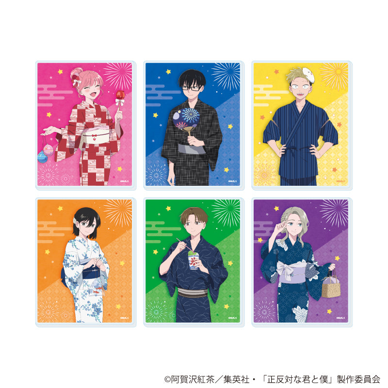 アクリルカード「TVアニメ『正反対な君と僕』」01/夏祭りver. ブラインド(全6種)(描き下ろしイラスト) - AniSmile