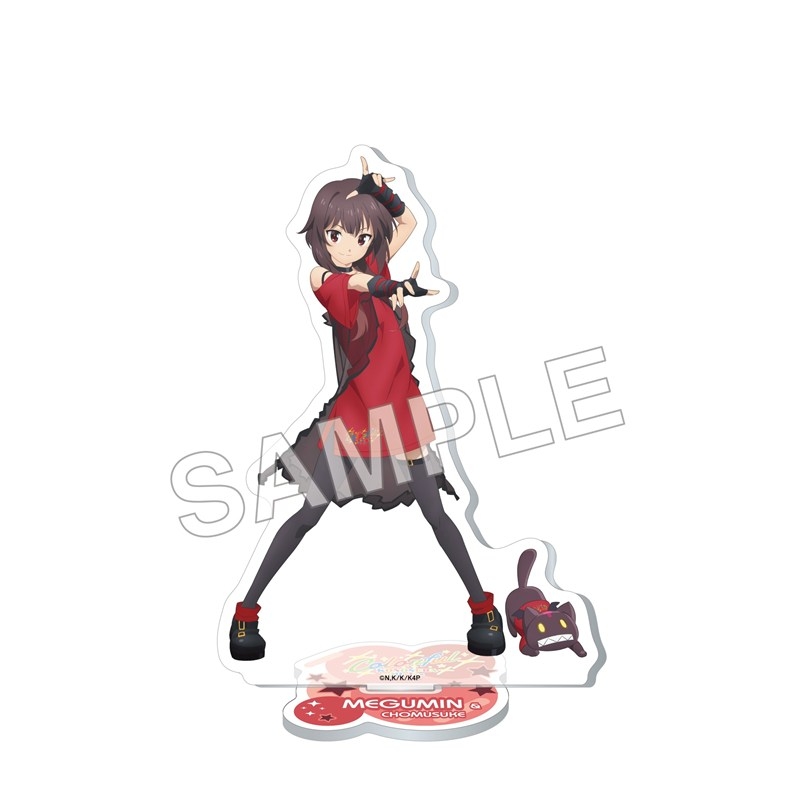 アニメ「この素晴らしい世界に祝福を!」アクリルスタンドフィギュア Colorful ver. めぐみん&ちょむすけ - AniSmile