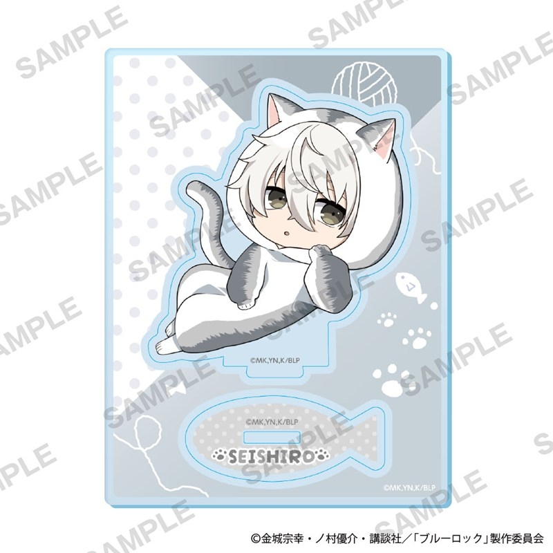 TVアニメ「ブルーロック」ミニキャラアクリルスタンド 着ぐるみ猫 Ver. 凪 誠士郎 - AniSmile