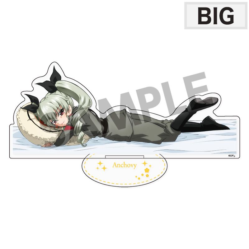 ガールズ&パンツァー 最終章 BIGアクリルスタンド アンチョビ 添い寝A ver. - AniSmile